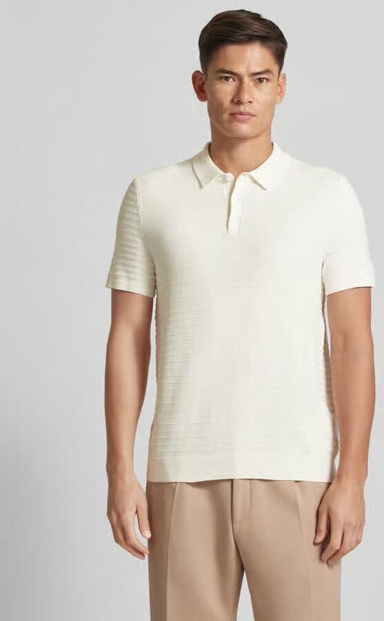 Michael Kors Regular fit poloshirt van een mix van katoen en zijde model 'TUCK STRIPE' - Foto 3