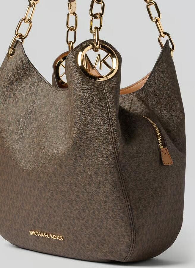 Michael Kors Lillie Large Logo schoudertas bruin 30T9G0Le 3B 252 Bruin Dames - Foto 6