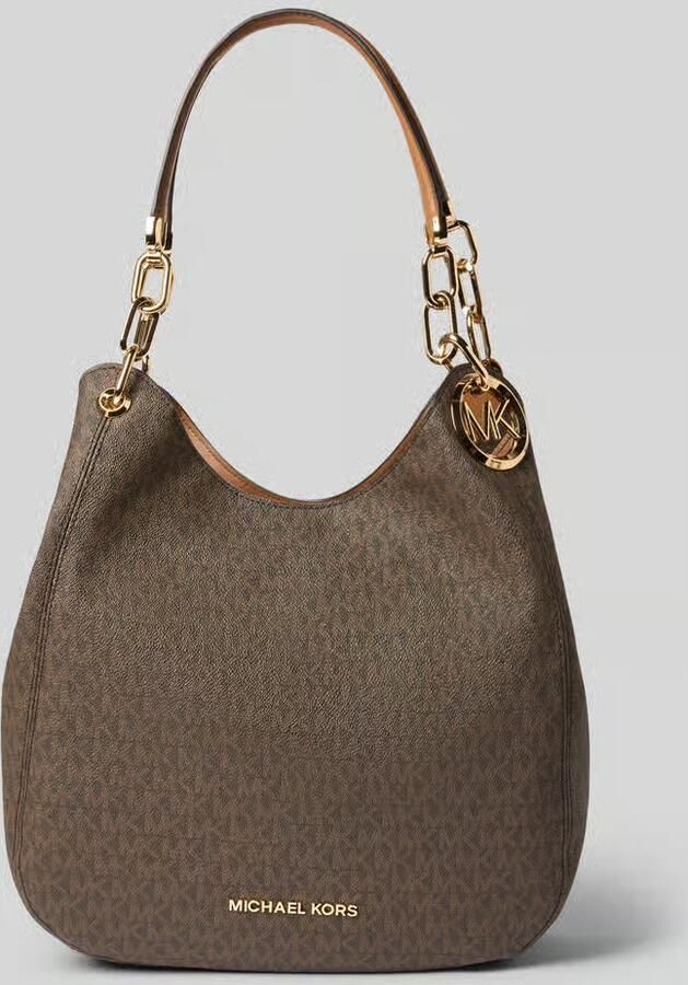 Michael Kors Lillie Large Logo schoudertas bruin 30T9G0Le 3B 252 Bruin Dames - Foto 5