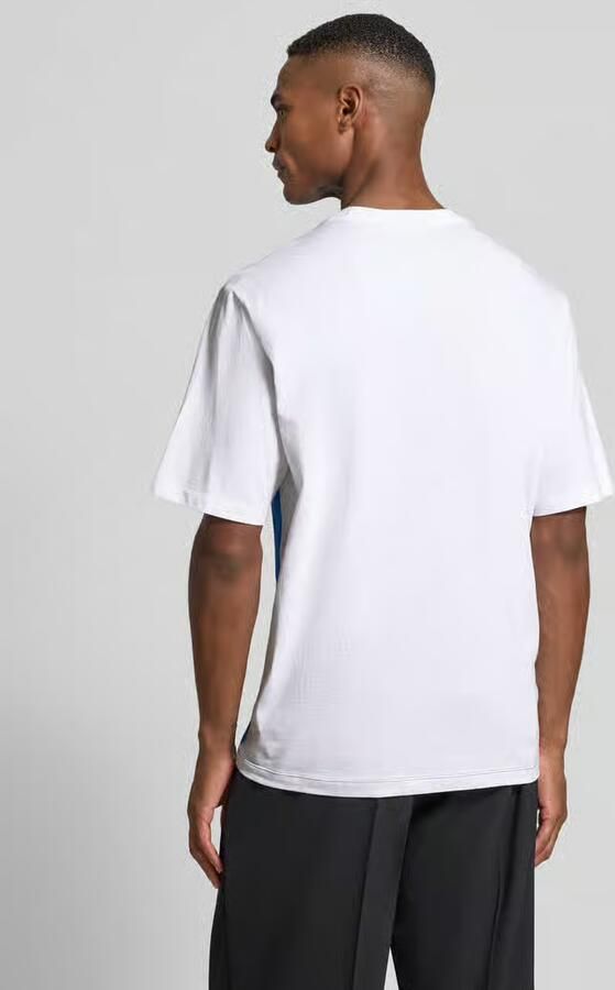 Michael Kors T-shirt met labelprint model 'KORS MESH STRIPE' - Foto 2