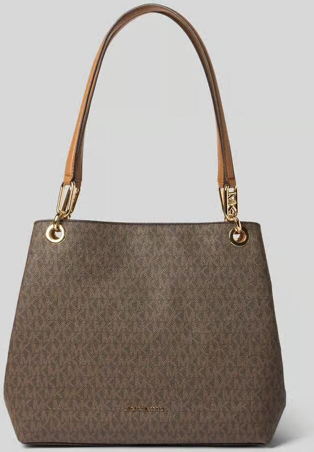 MICHAEL Kors Tote bag met all-over logoprint model 'Kensington'