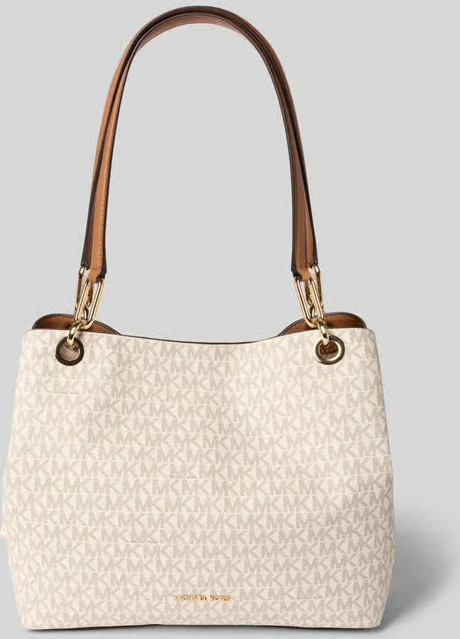 MICHAEL Kors Tote bag met all-over logoprint model 'Kensington'