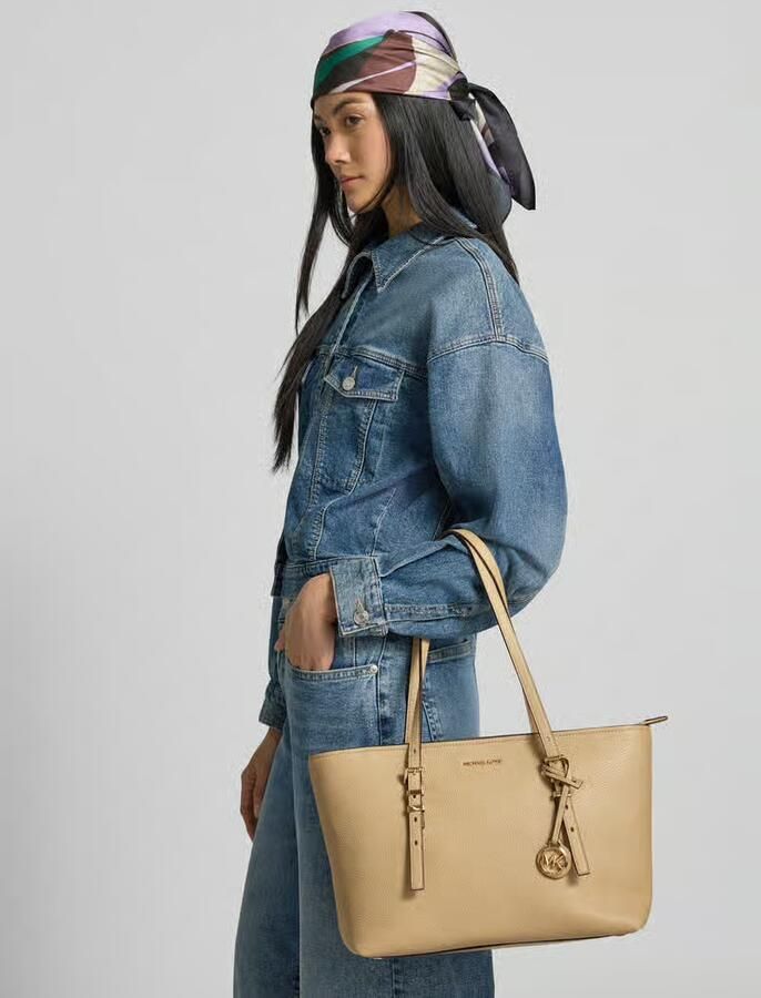MICHAEL Kors Tote tas van echt leer met logo-applicatie model 'Quinn' - Foto 2