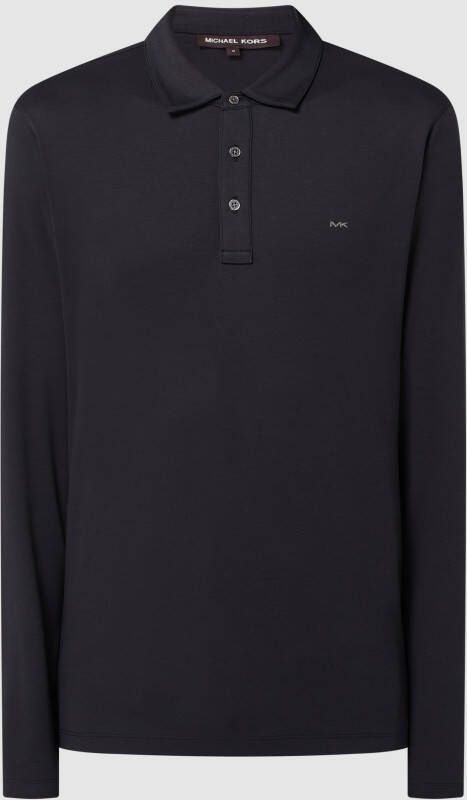 Michael Kors Zwart Polo Shirt met Geborduurd Logo Black Heren