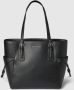 Michael Kors Voyager Crossgrain draagtas Zwart - Thumbnail 1