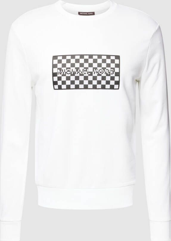 Michael Kors Sweatshirt met logoprint model 'CHECKERBOARD'