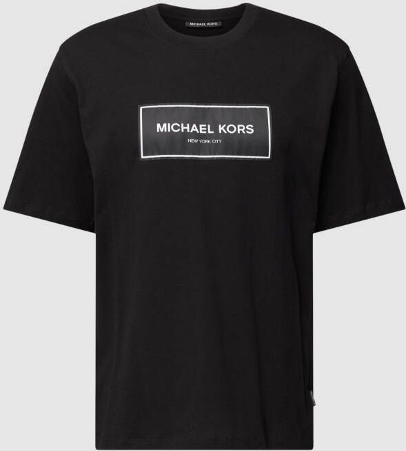 Michael Kors T-shirt met labeldetail model 'FLAGSHIP LOGO TEE'
