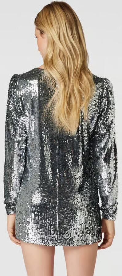 Michi von Want X P&C* Mini-jurk met all-over pailletten - Foto 3