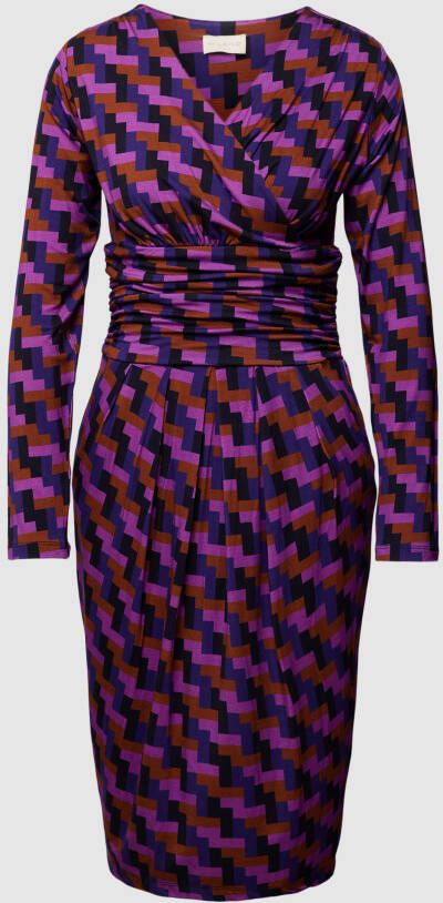 Milano italy Knielange jurk met all-over motief