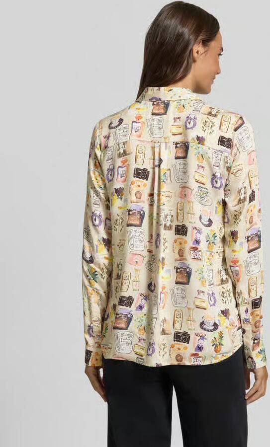 Milano italy blouse met lange mouwen met verborgen knoopsluiting - Foto 2