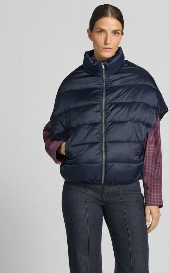 Milano italy Bodywarmer met opstaande kraag en steekzakken - Foto 3
