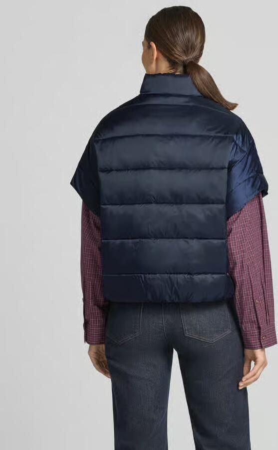 Milano italy Bodywarmer met opstaande kraag en steekzakken - Foto 2