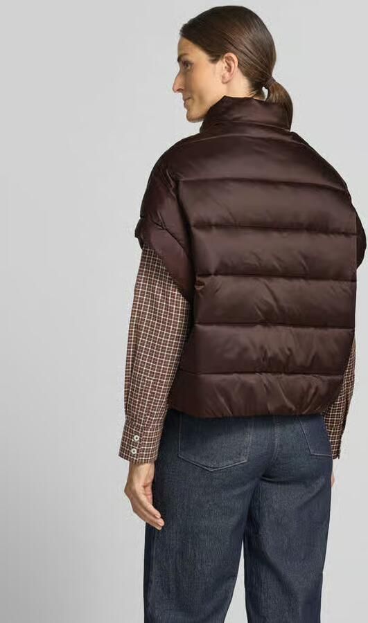 Milano italy Bodywarmer met opstaande kraag en steekzakken - Foto 3