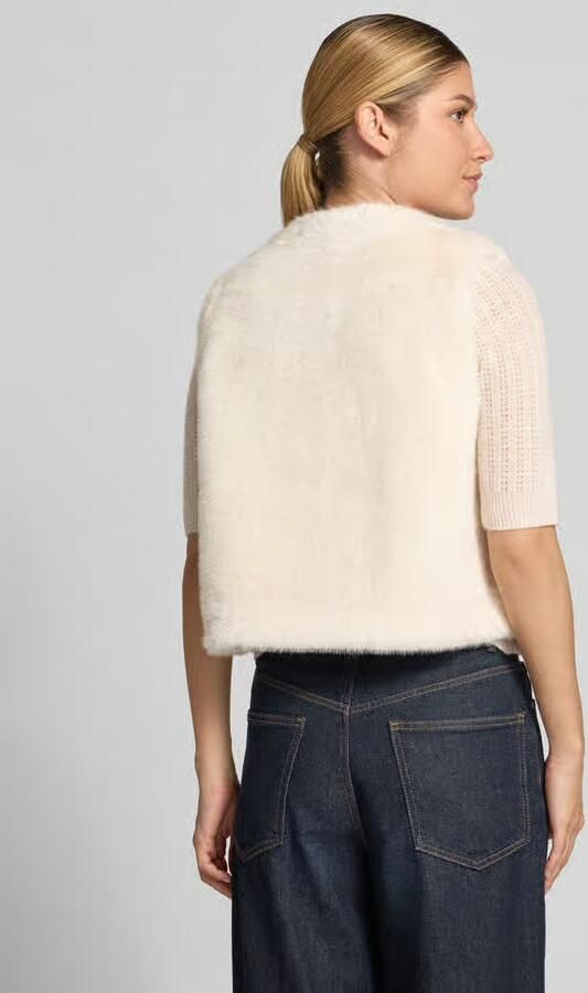 Milano italy Bodywarmer van imitatiebont met knoopsluiting - Foto 3