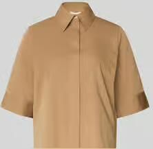 Milano italy boxy fit blouse met blinde knoopsluiting