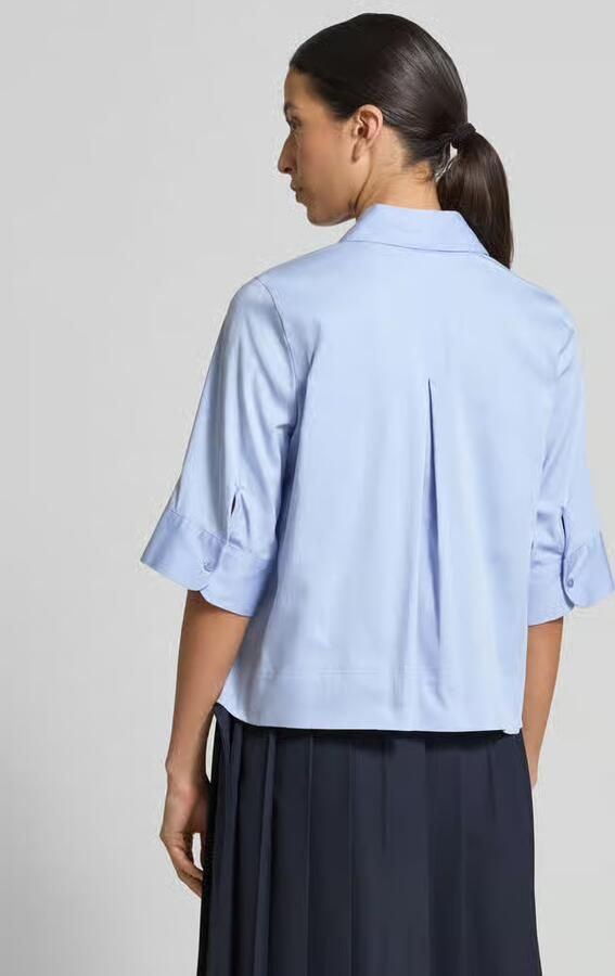 Milano italy boxy fit blouse met blinde knoopsluiting - Foto 2