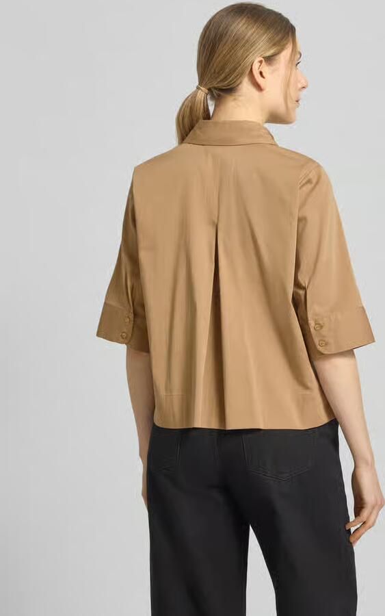 Milano italy boxy fit blouse met blinde knoopsluiting - Foto 3