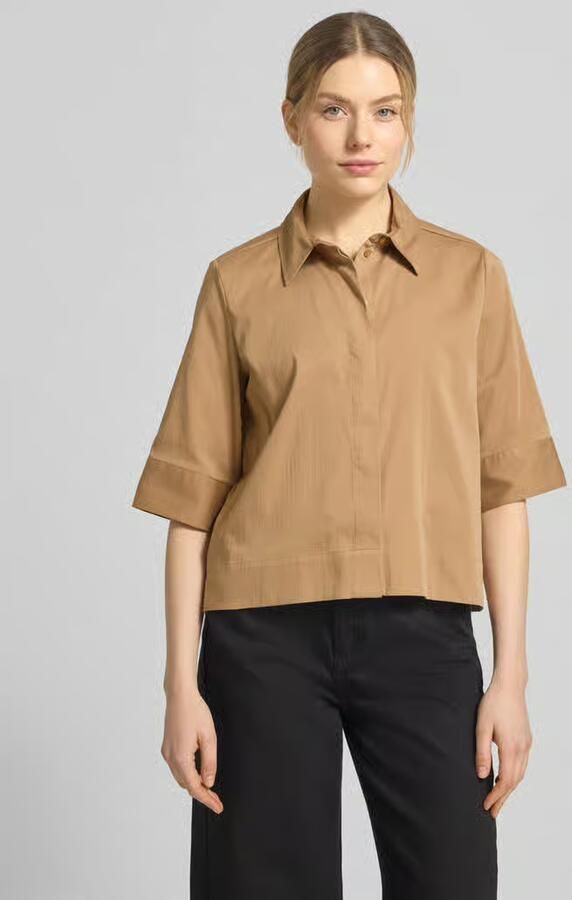 Milano italy boxy fit blouse met blinde knoopsluiting - Foto 2
