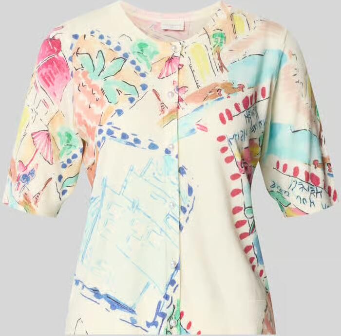 Milano italy Cardigan van kasjmiermix met ronde hals - Foto 4