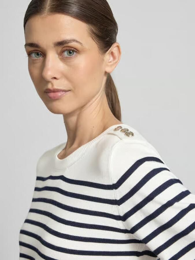 Milano italy Gebreid shirt van Mix van viscose en elastaan met Knoopsluiting - Foto 2