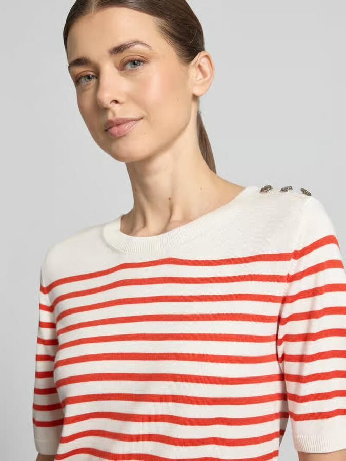 Milano italy Gebreid shirt van Mix van viscose en elastaan met Knoopsluiting - Foto 2