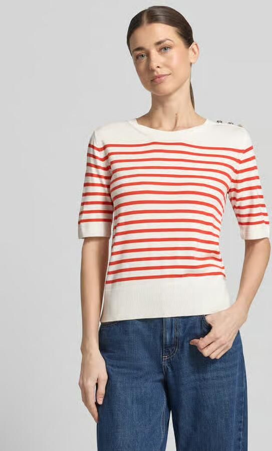 Milano italy Gebreid shirt van Mix van viscose en elastaan met Knoopsluiting - Foto 3