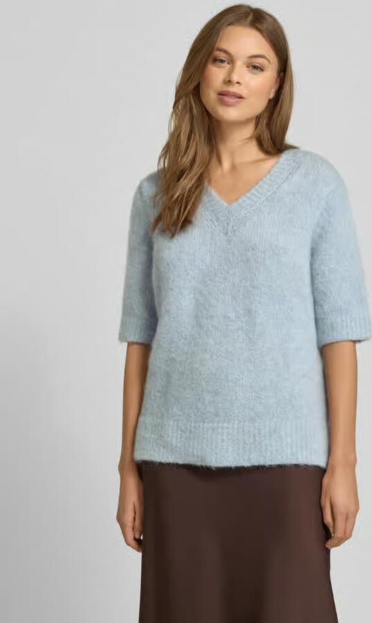 Milano italy Gebreide pullover met V-hals en 1 2-mouwen - Foto 2