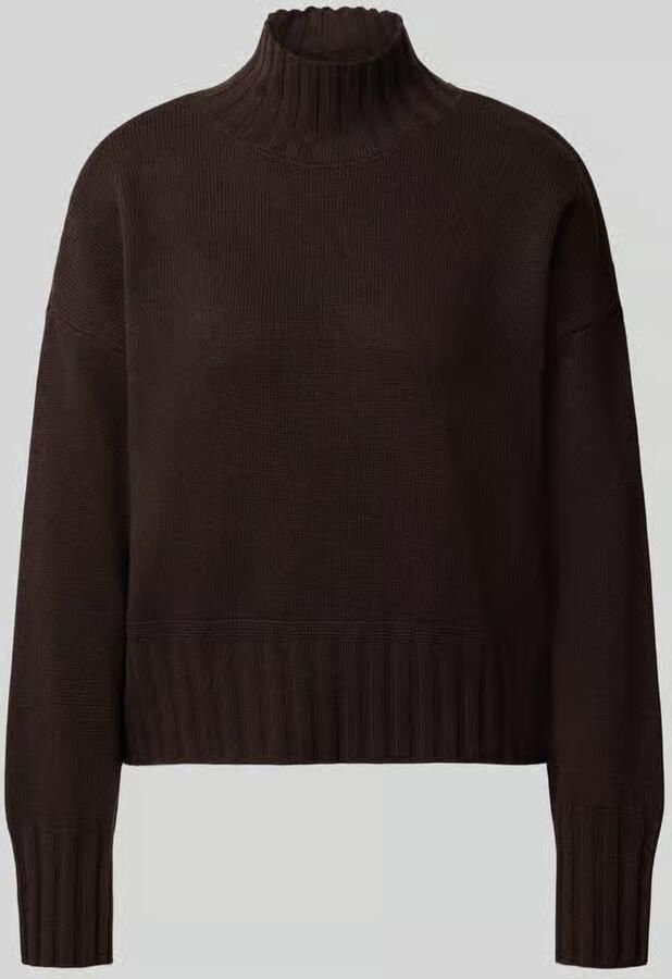 Milano italy Gebreide pullover van wolmix met opstaande kraag