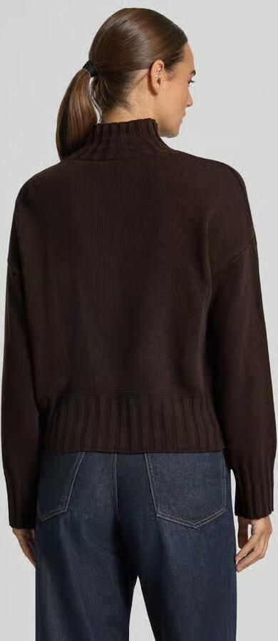 Milano italy Gebreide pullover van wolmix met opstaande kraag - Foto 3
