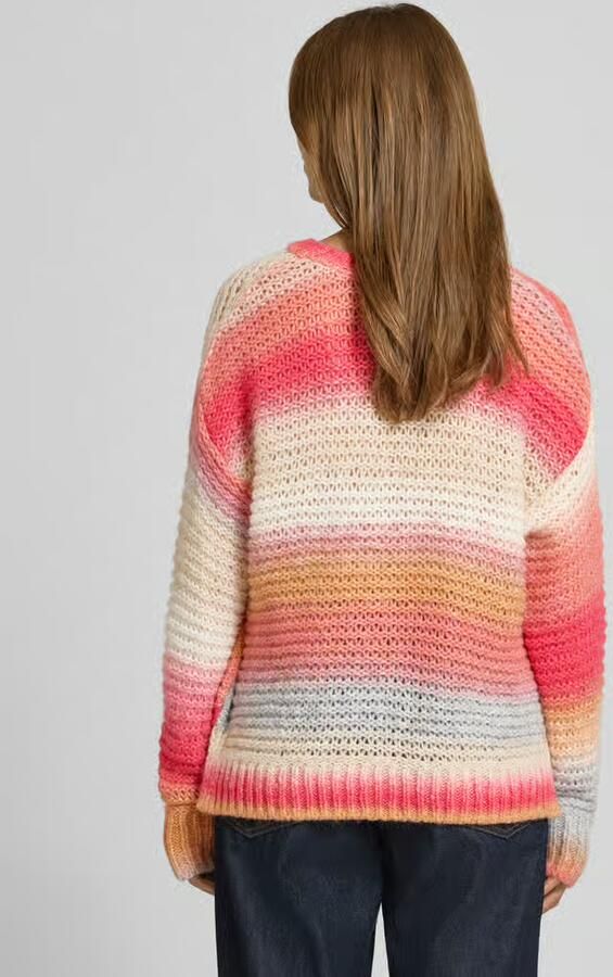Milano italy Gebreide pullover van wolmix met ronde hals