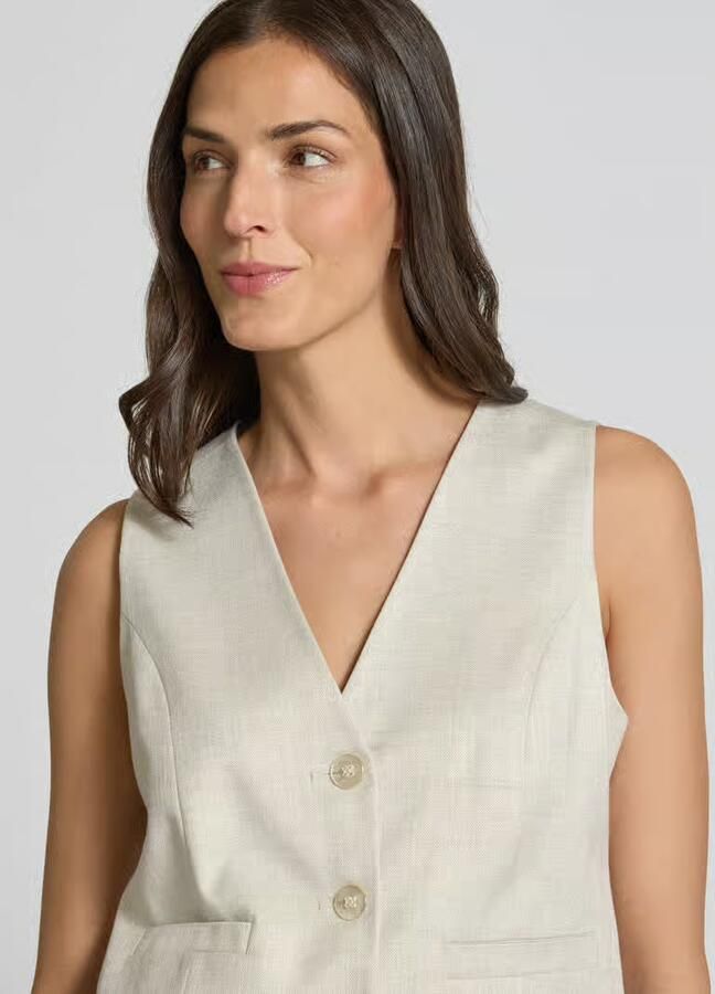 Milano italy Gilet van viscose met V-hals