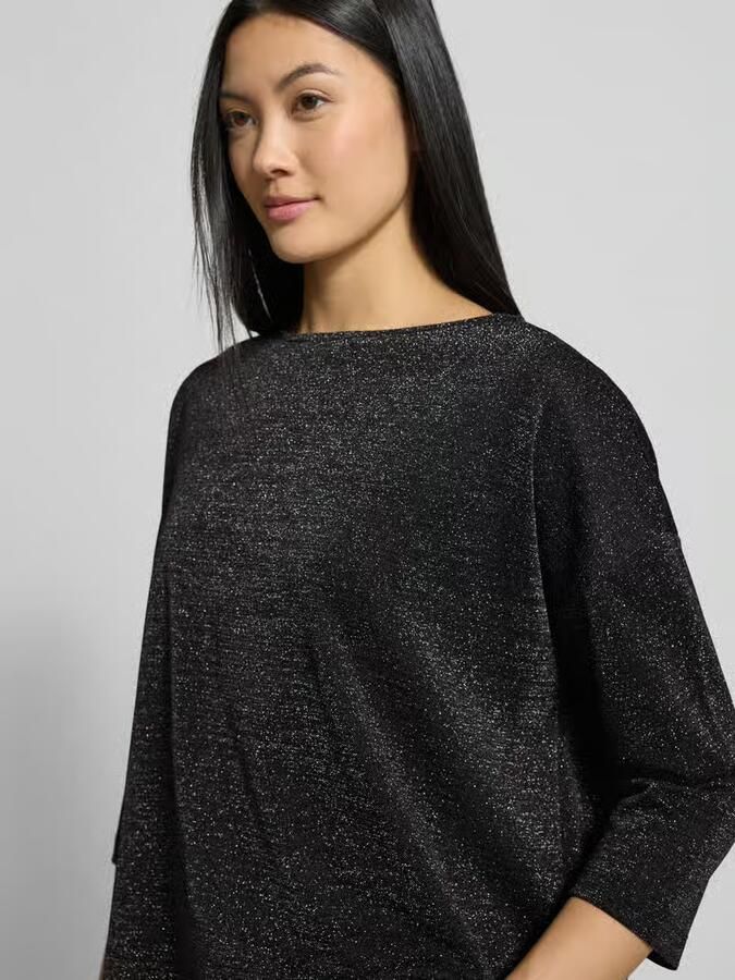 Milano italy Glanzend T-shirt met 3 4-mouwen