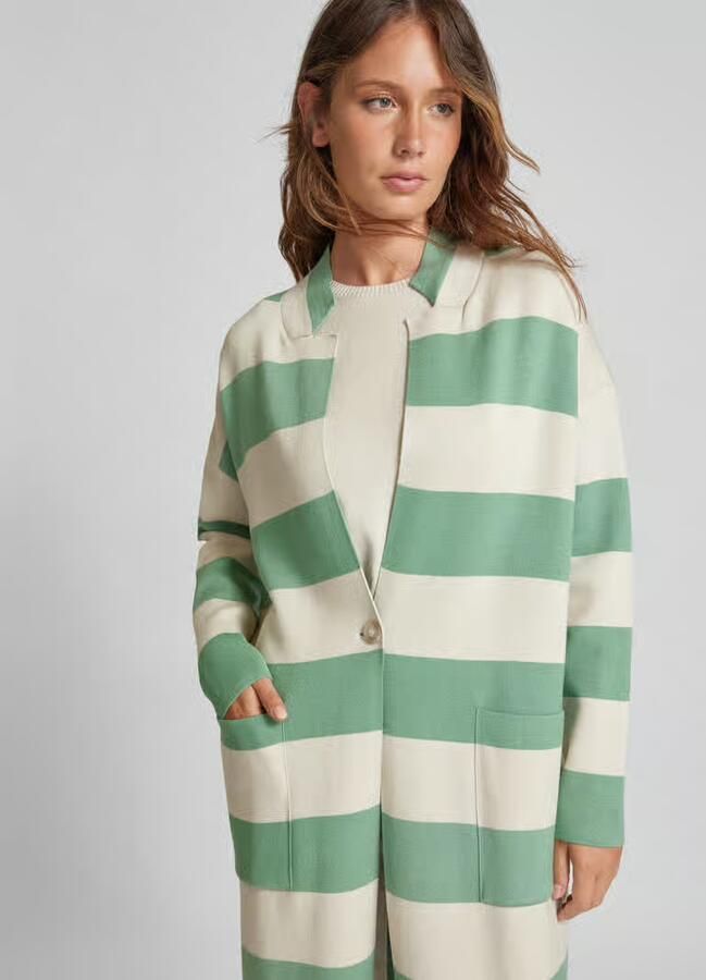 Milano italy Lange cardigan met steekzakken - Foto 2