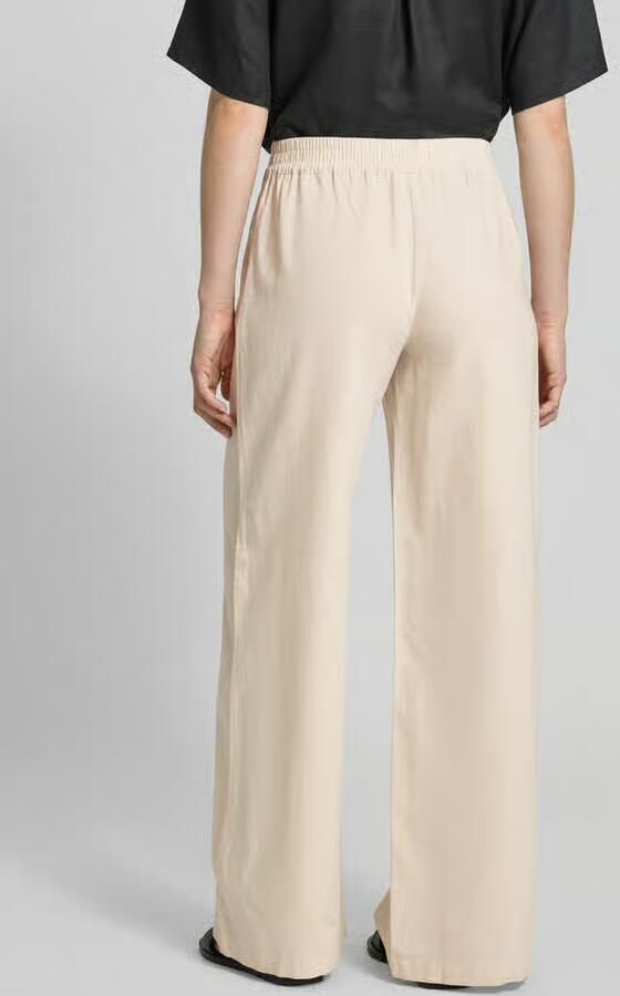 Milano italy Linnen broek met elastische band