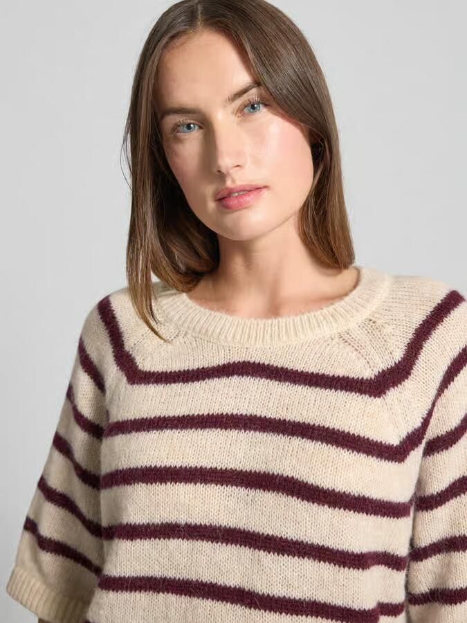 Milano italy Loose fit gebreide pullover met alpacagehalte