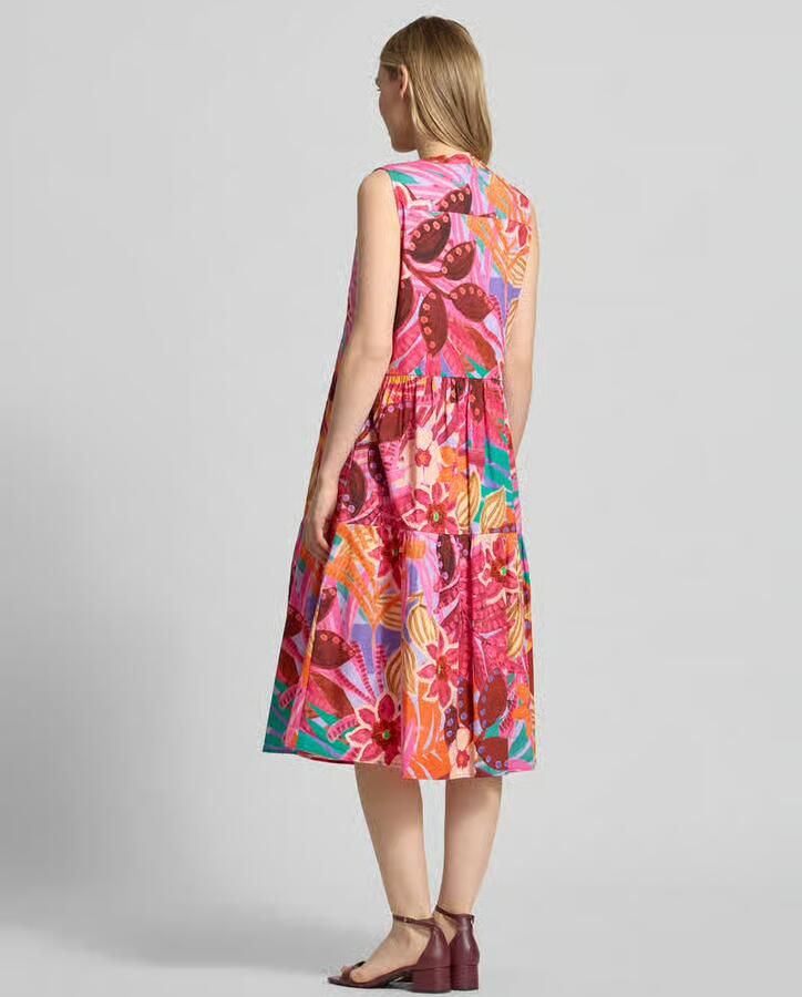 Milano italy midi-jurk in laagjeslook