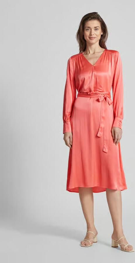 Milano italy Midi-jurk in wikkellook van viscose - Foto 2