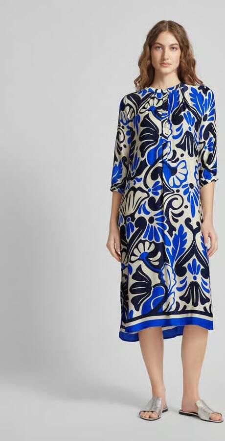 Milano italy Midi-jurk met all-over motief - Foto 2