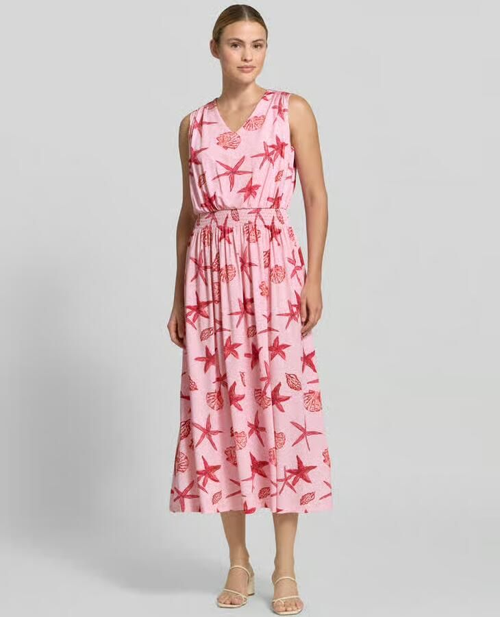 Milano italy midi-jurk met all-over motiefprint - Foto 2