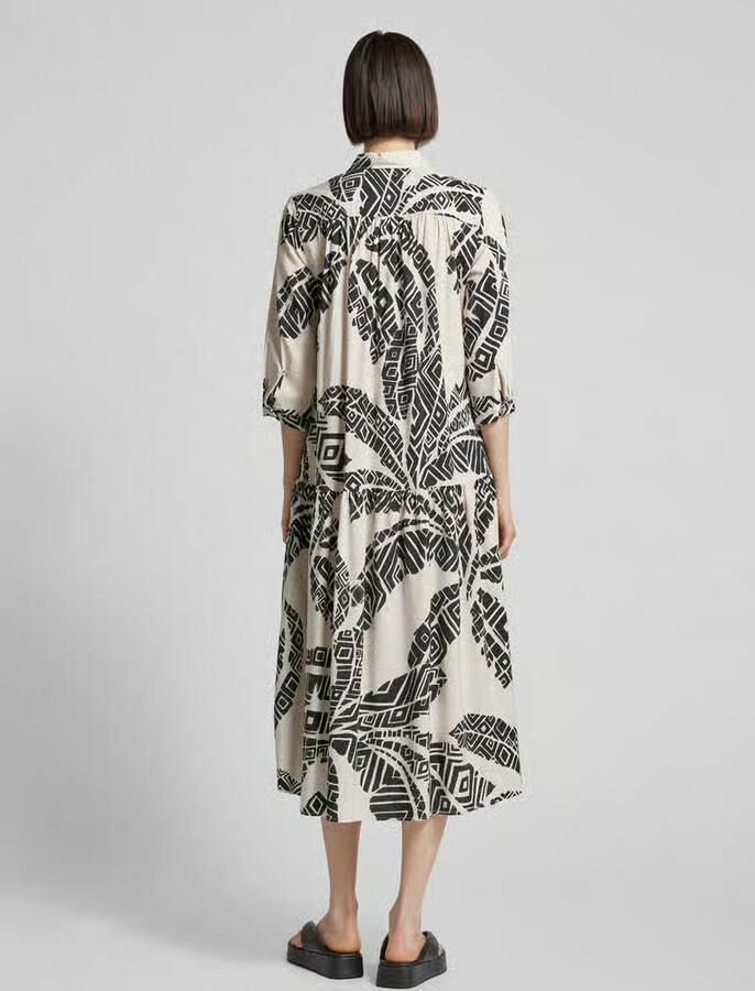 Milano italy Midi-jurk met all-over print