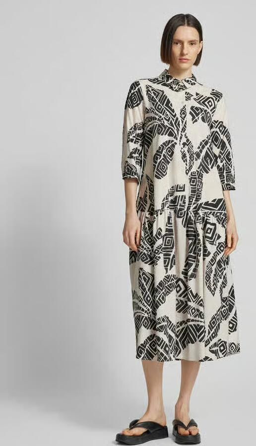Milano italy Midi-jurk met all-over print - Foto 2