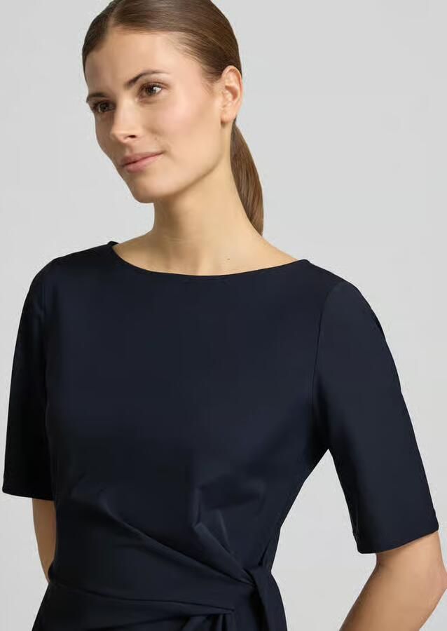 Milano italy Midi-jurk met knoopdetail
