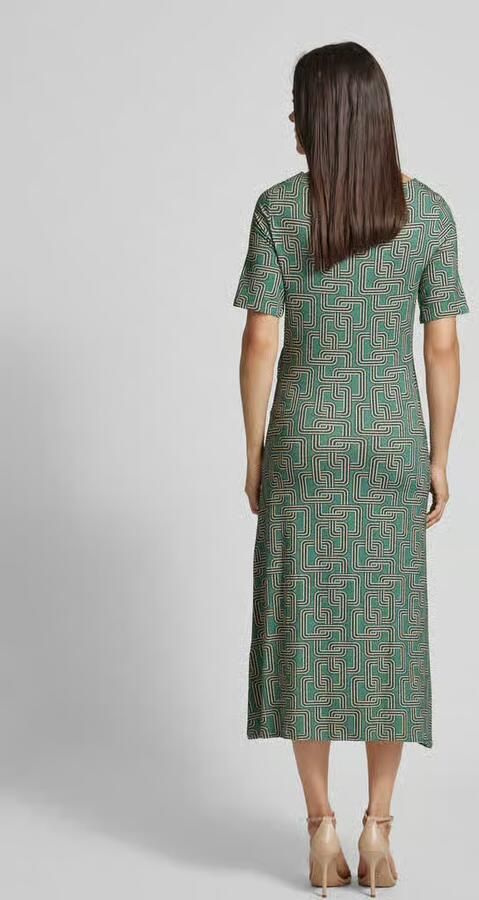 Milano italy Midi-jurk met knoopdetail