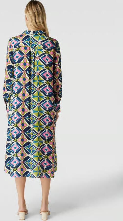 Milano italy Midi-jurk met overhemdkraag