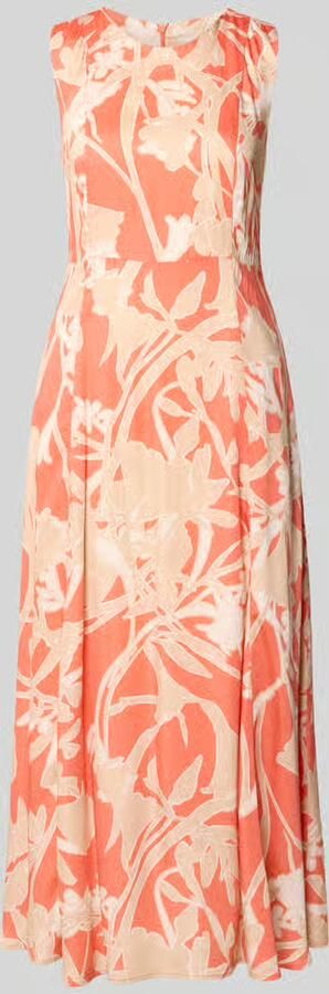 Milano italy Midijurk van viscose met ronde hals