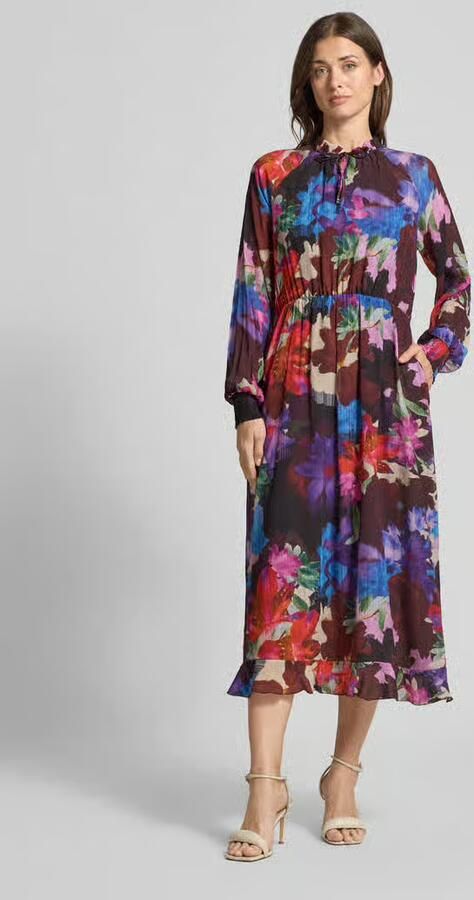Milano italy Midijurk van viscosemix met alloverlook - Foto 3