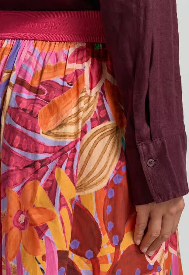 Milano italy Midirok in all-over look met elastische band