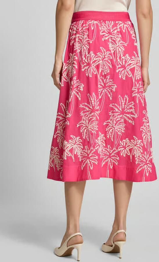 Milano italy midirok met all-over bloemenmotief stitching - Foto 3