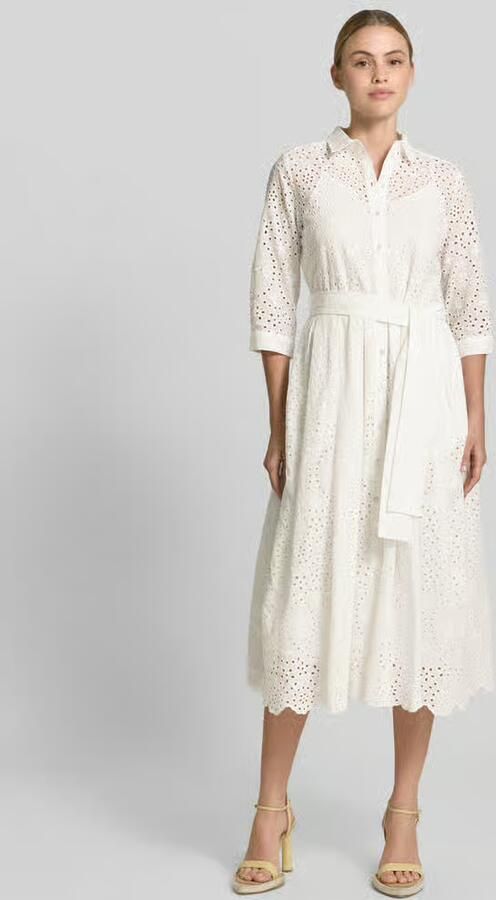 Milano italy Overhemdjurk van broderie met knoopsluiting - Foto 2