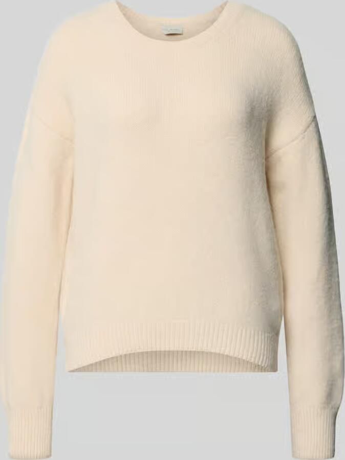 Milano italy oversized fit gebreide pullover met ronde hals